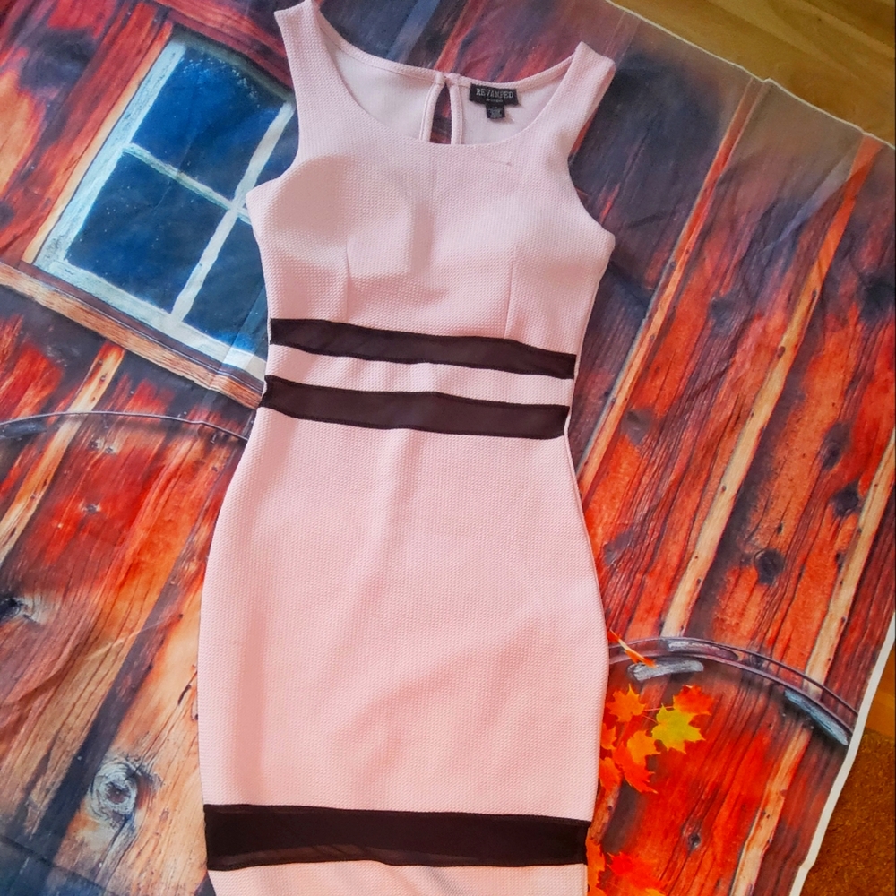 Beautiful pink dress.